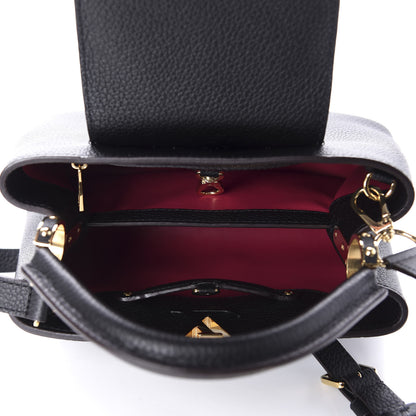 Louis Vuitton Taurillon Capucines BB Black 6 of 10