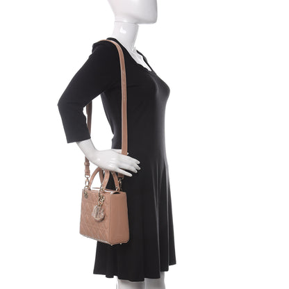 Christian Dior Patent Cannage Small Lady Dior Beige 2 of 10