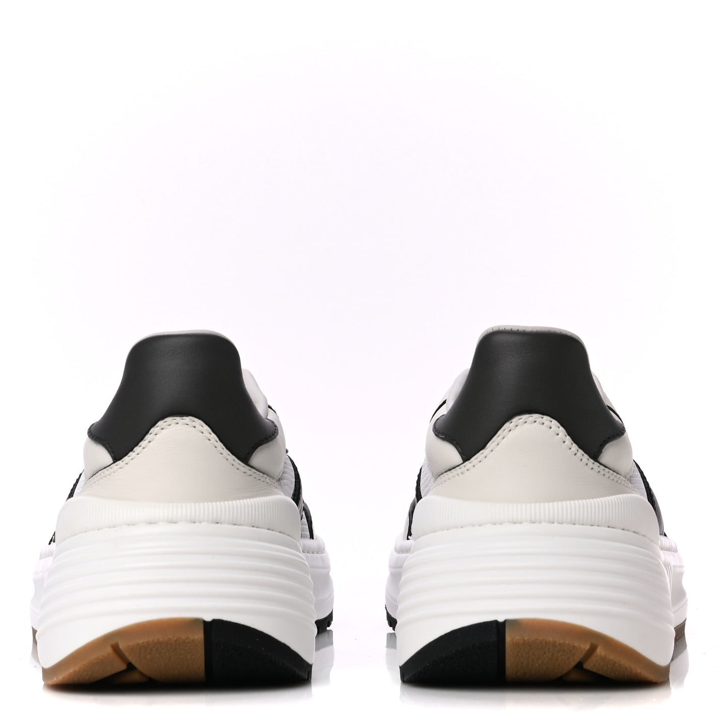 Calfskin Technical Mesh Speedster Sneakers 41 White Black