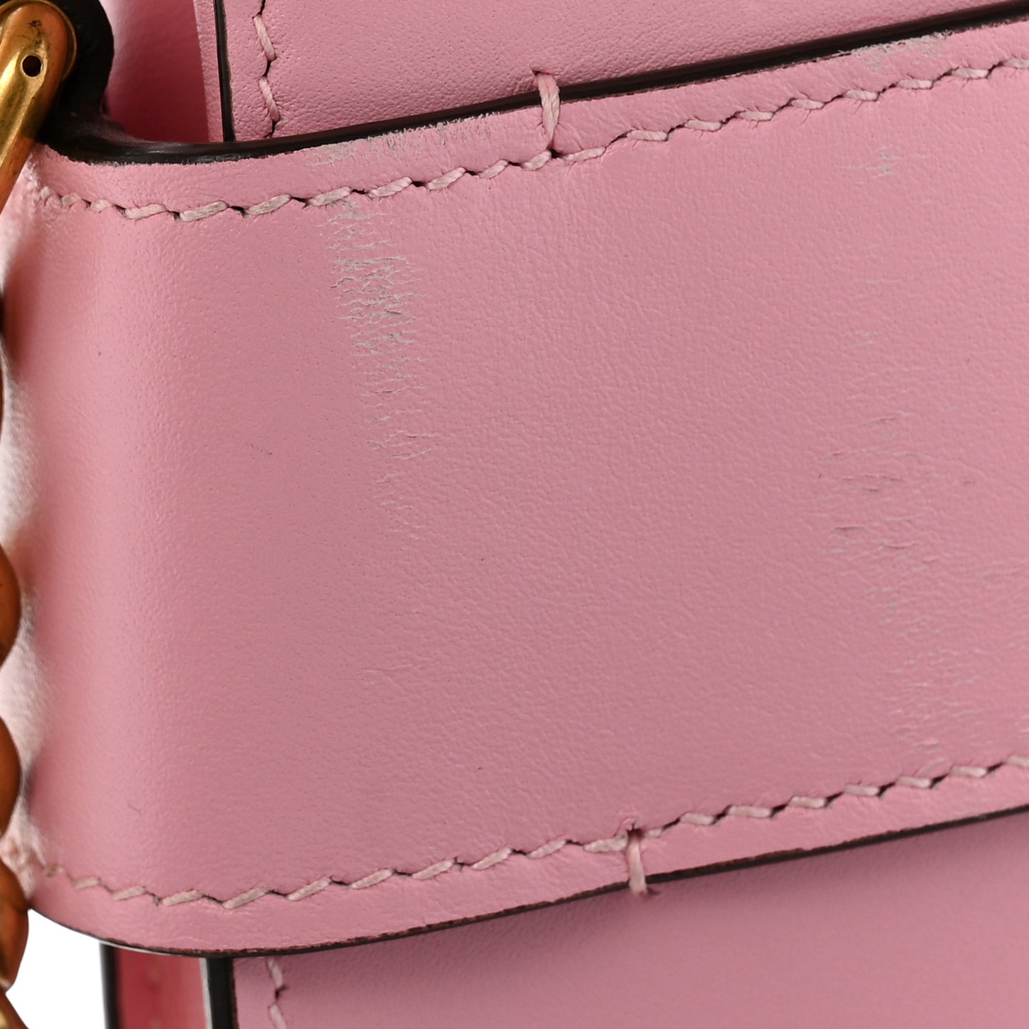 Nappa Pearl Studded Mini Queen Margaret Broadway Shoulder Bag Sugar Pink