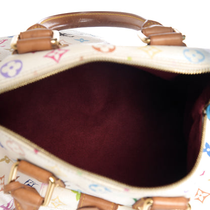 Louis Vuitton Monogram Multicolor Speedy 30 White 4 of 9