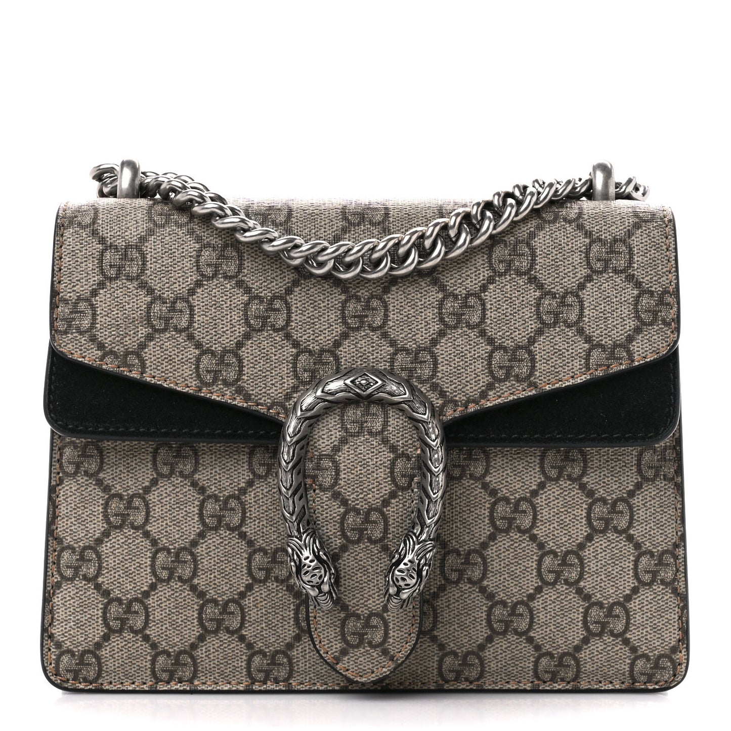 GG Supreme Monogram Mini Dionysus Shoulder Bag Black