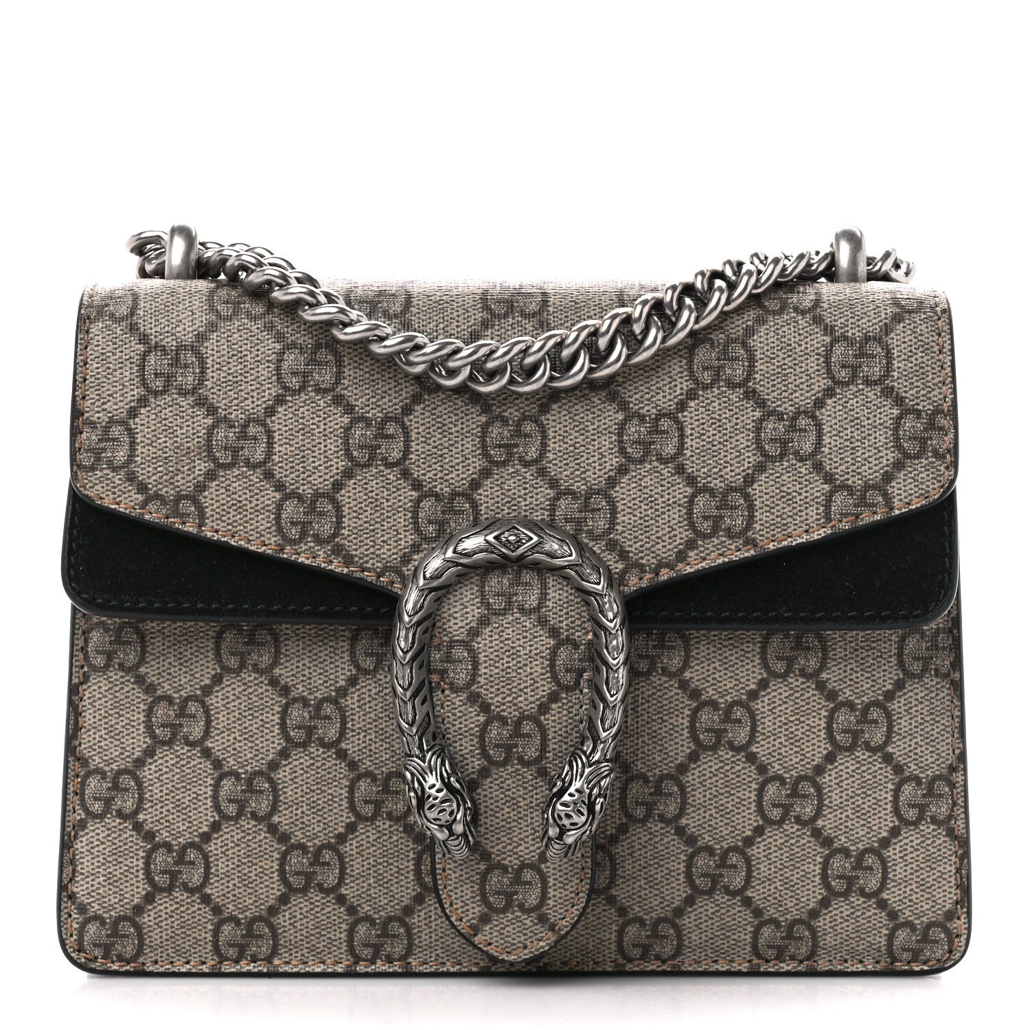 Gucci GG Supreme Monogram Mini Dionysus Shoulder Bag Black 1 of 11