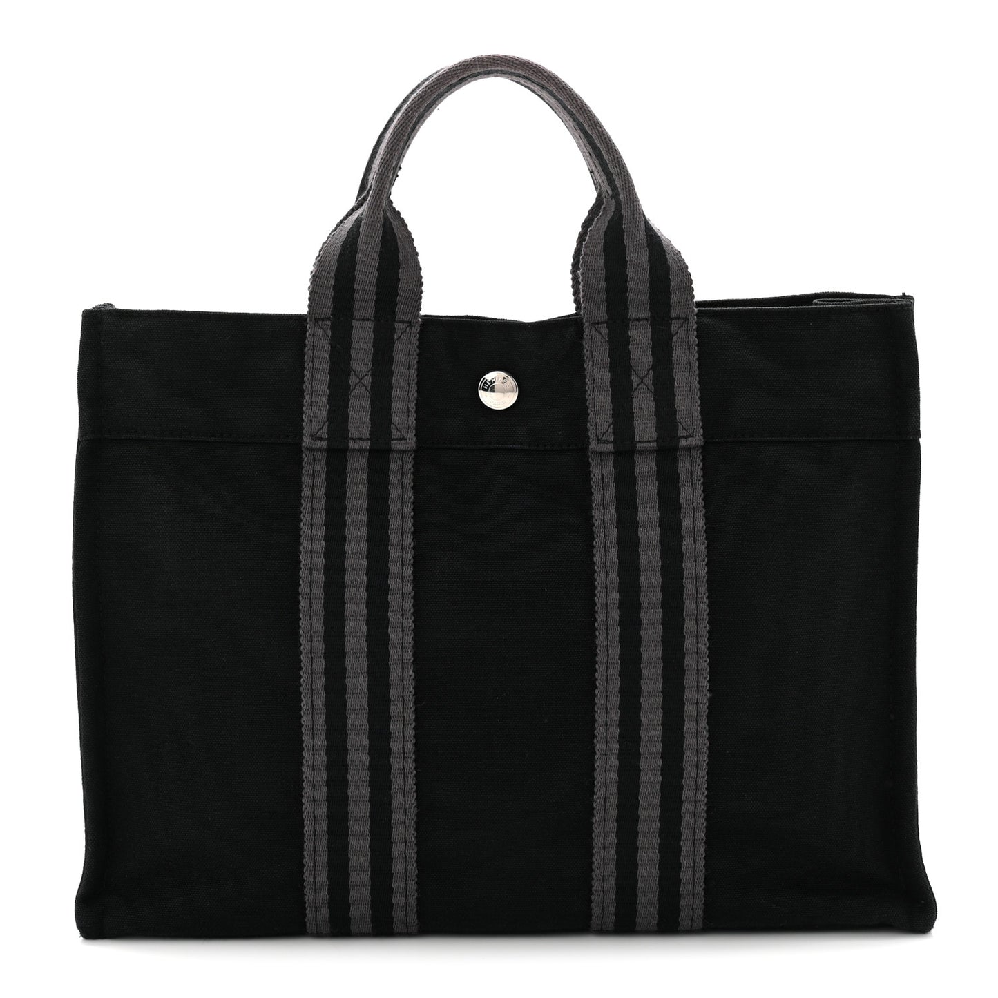 Canvas Herline PM Tote  Black