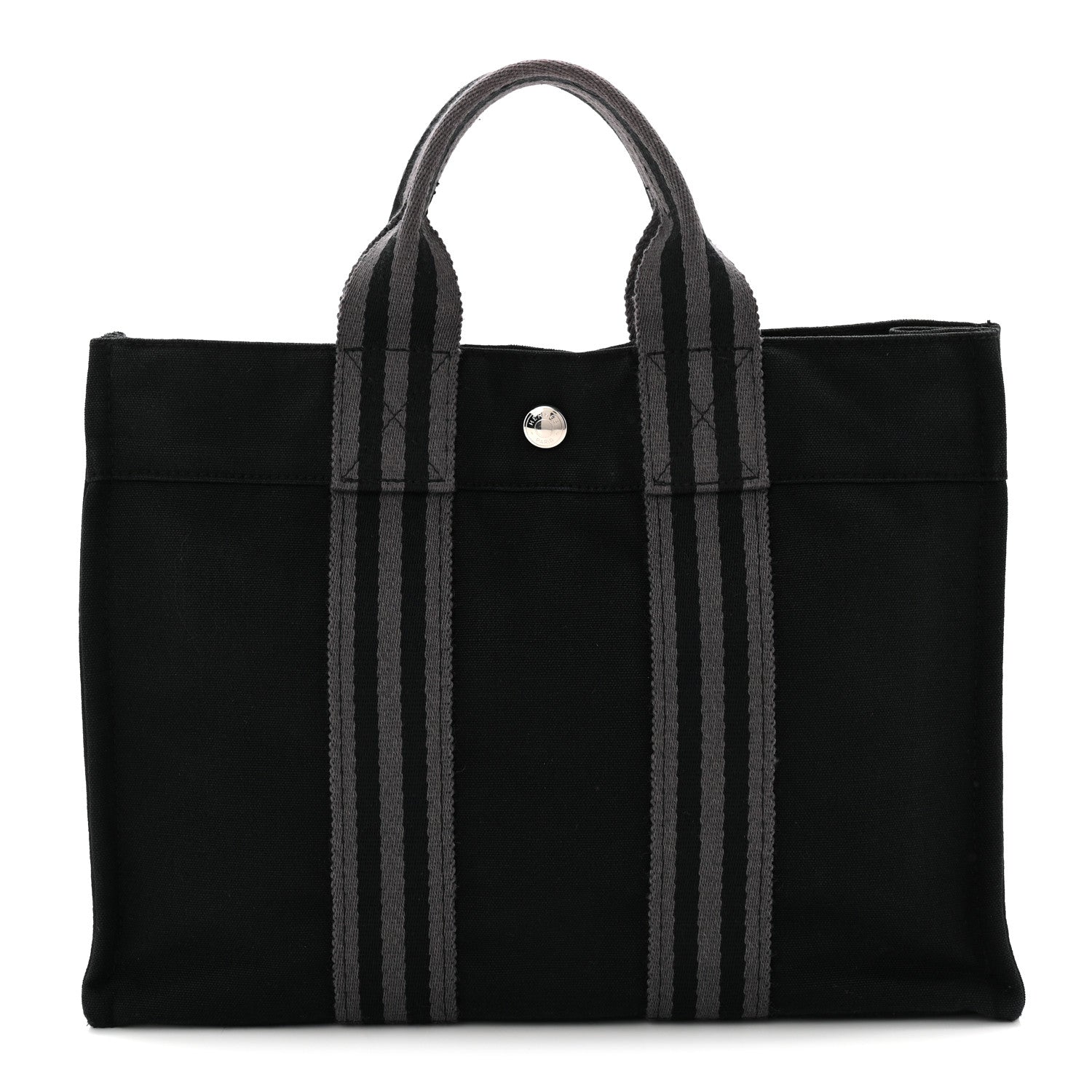 Hermes Canvas Herline PM Tote  Black 1 of 19