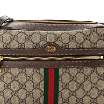 Gucci GG Supreme Monogram Web Small Ophidia Shoulder Bag Brown 8 of 10