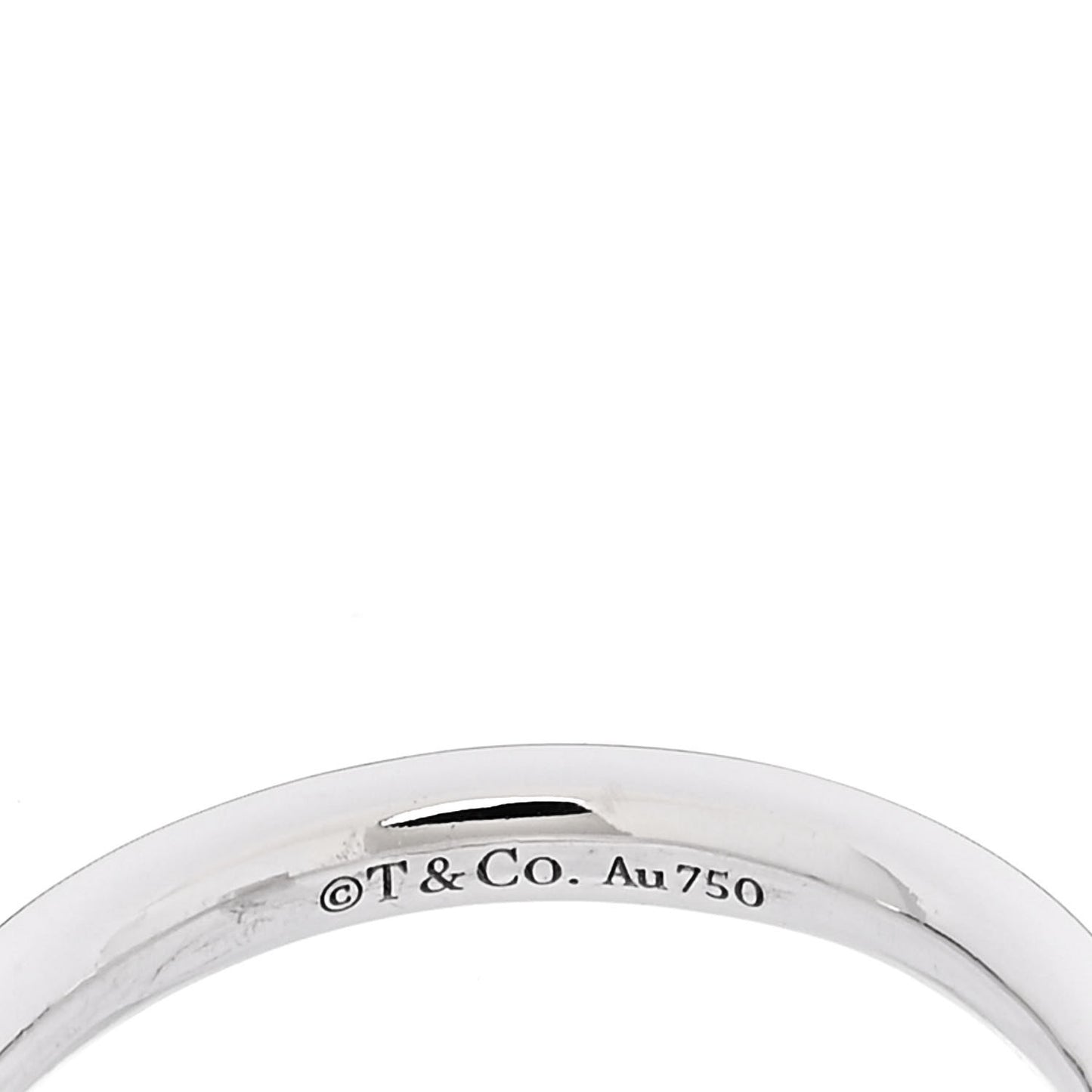 18K White Gold 2.5mm T T1 Ring 53 6.5
