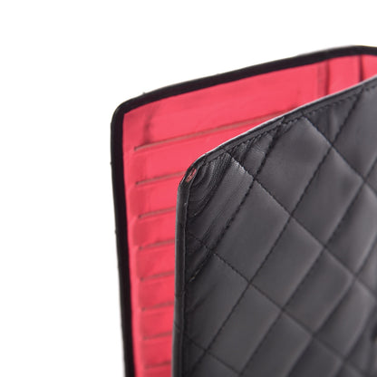 Chanel Calfskin Quilted Cambon Yen Wallet Black 12 of 14