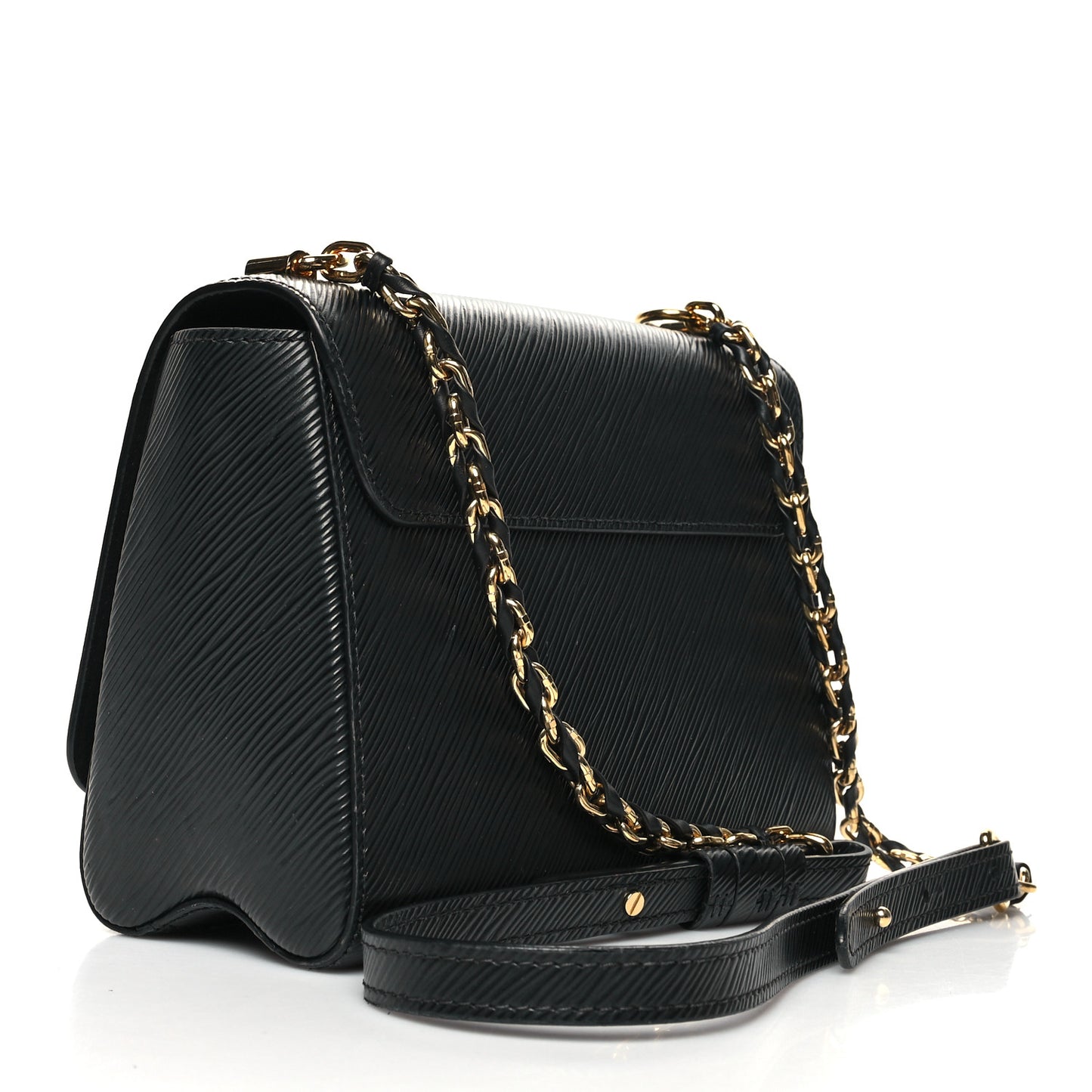 Epi Twist Shoulder Bag MM Matte Black Gold