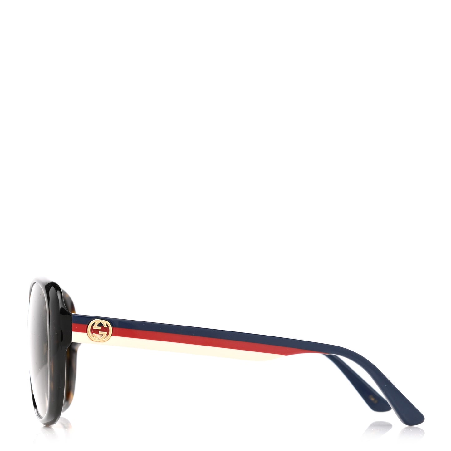 Acetate Round Eye GG Web Sunglasses GG0849SK Havana