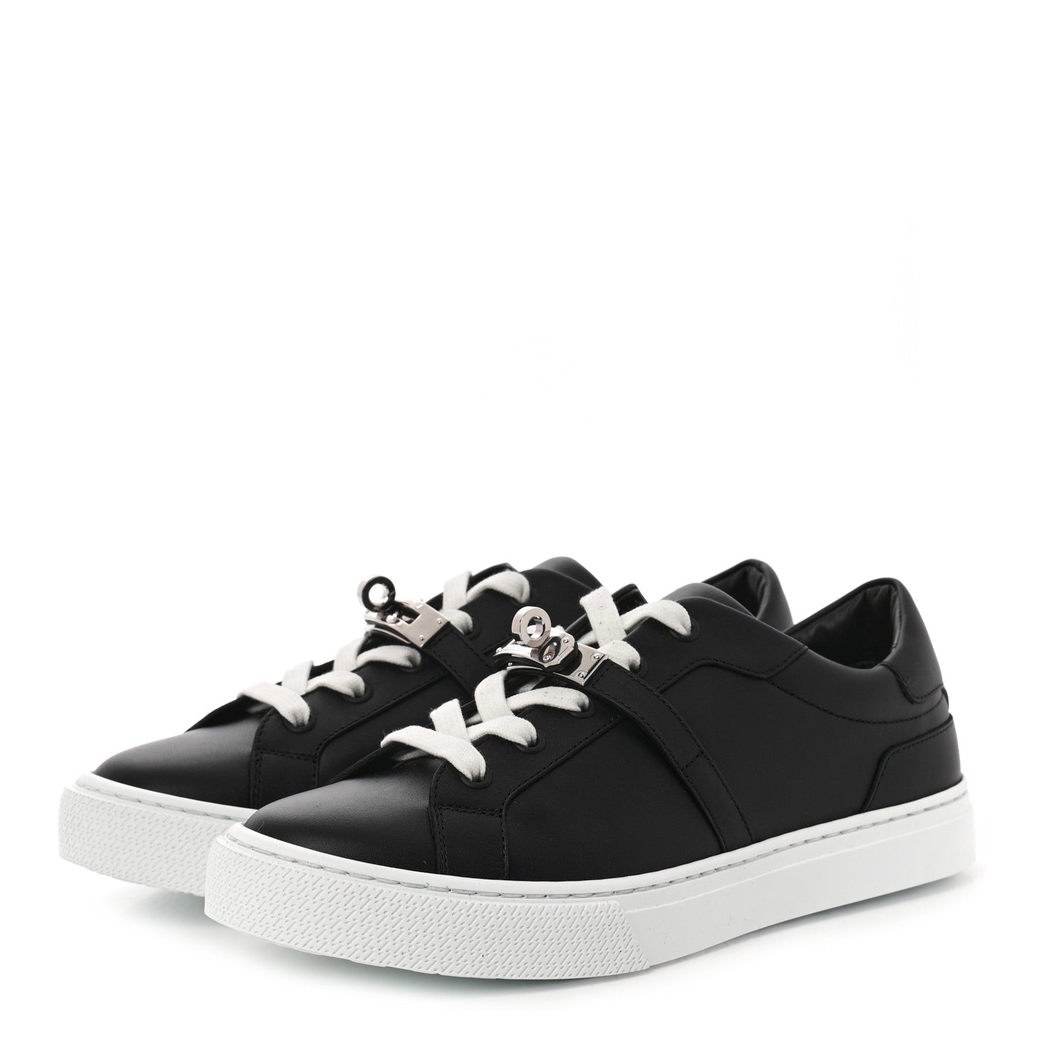 Hermes Calfskin Day Sneakers 37 Black 3 of 10