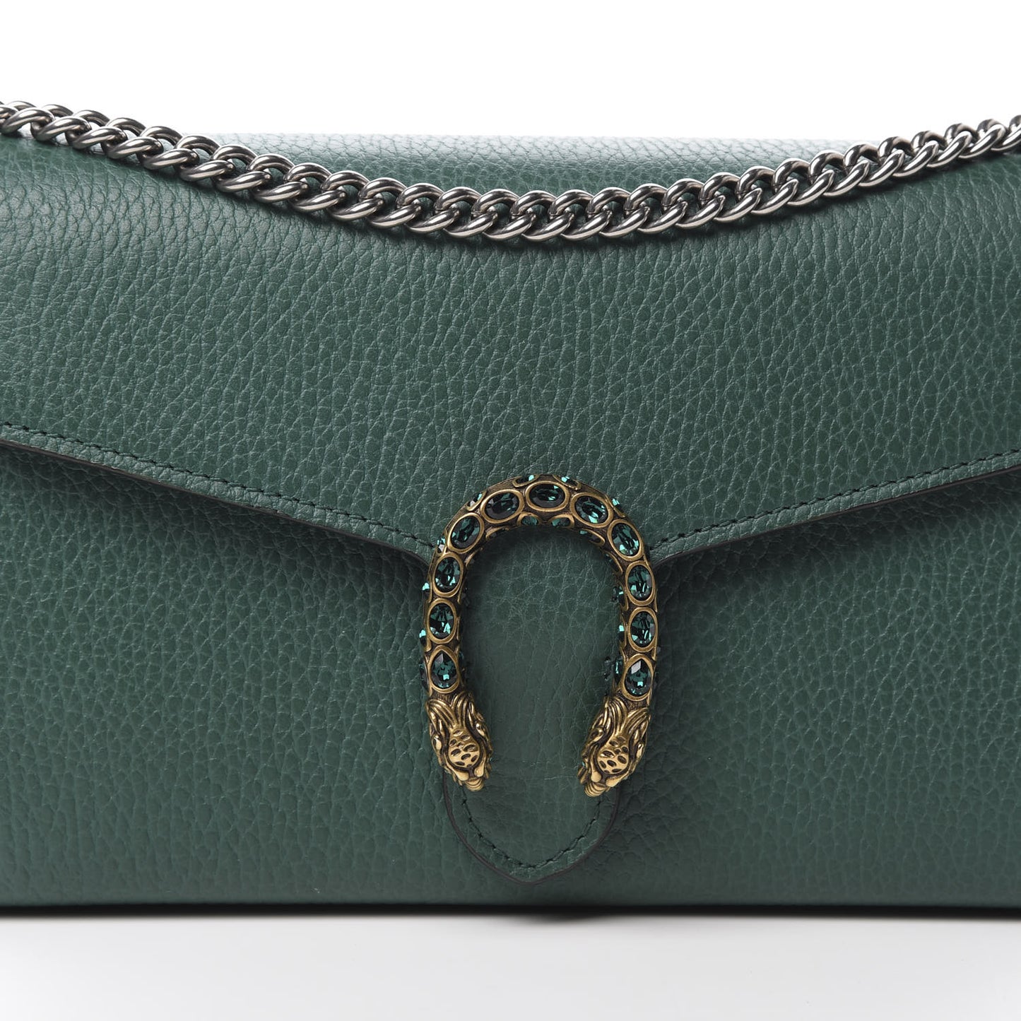 Calfskin Mini Dionysus Chain Wallet Emerald