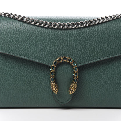 Gucci Calfskin Mini Dionysus Chain Wallet Emerald 8 of 11