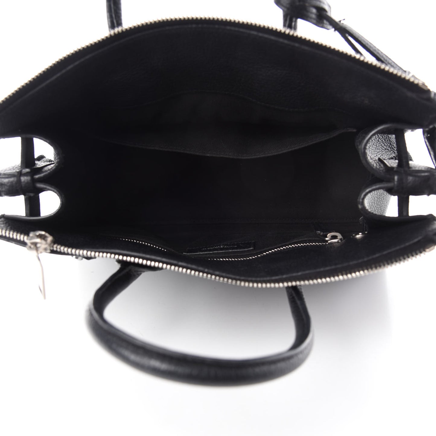 Grained Calfskin Baby Supple Sac De Jour Black