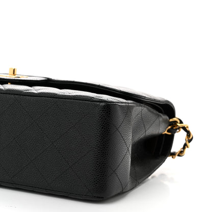 Chanel Caviar Quilted Jumbo Double Flap Black 10 of 11