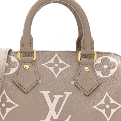 Louis Vuitton Empreinte Monogram Giant Speedy Bandouliere 20 Creme Beige 7 of 9