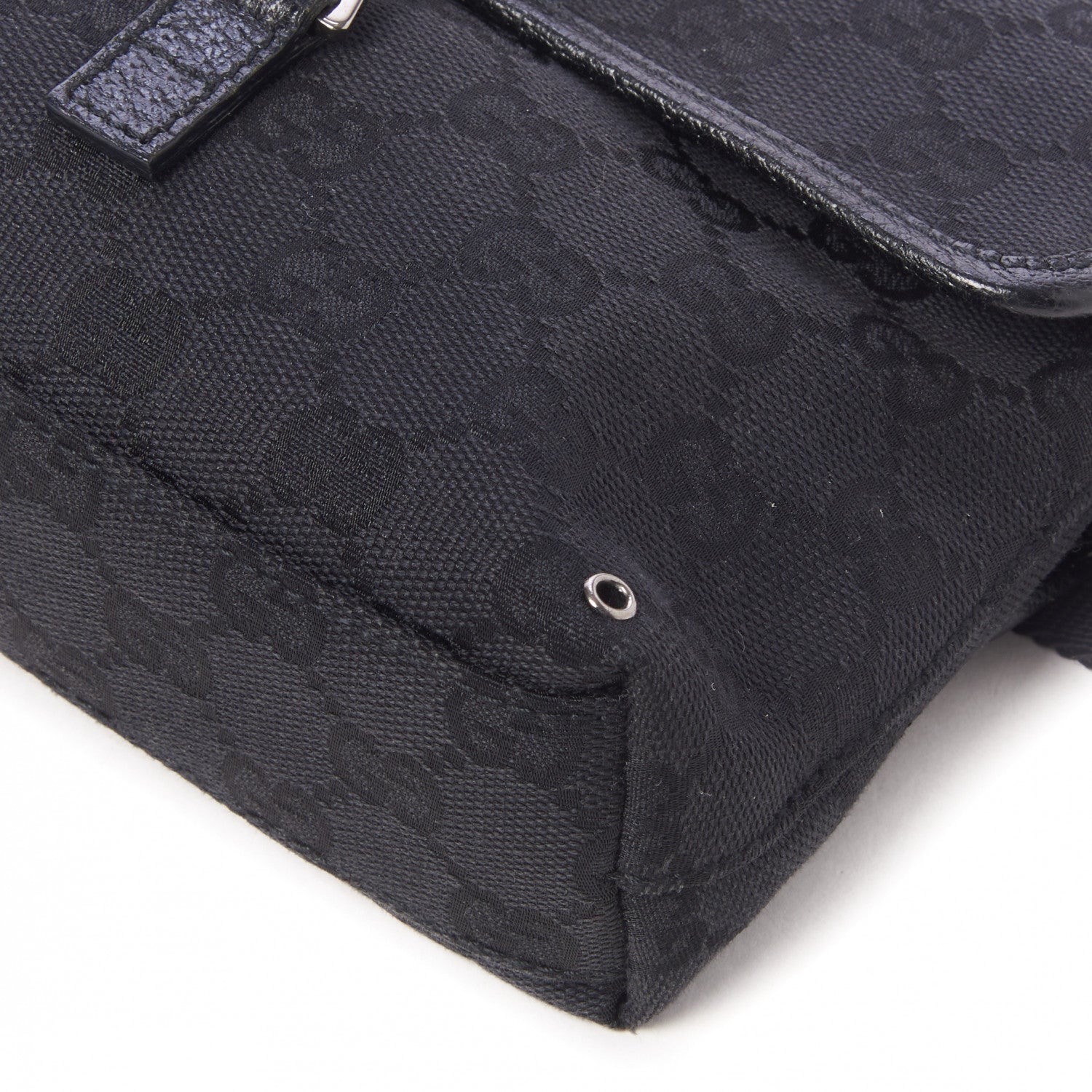 Gucci GG Monogram Web Flight Belt Bag Black 6 of 10