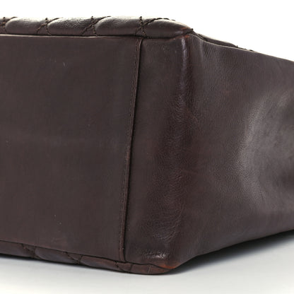 Chanel Calfskin Quilted Grand Shopping Tote GST Dark Brown 9 of 9