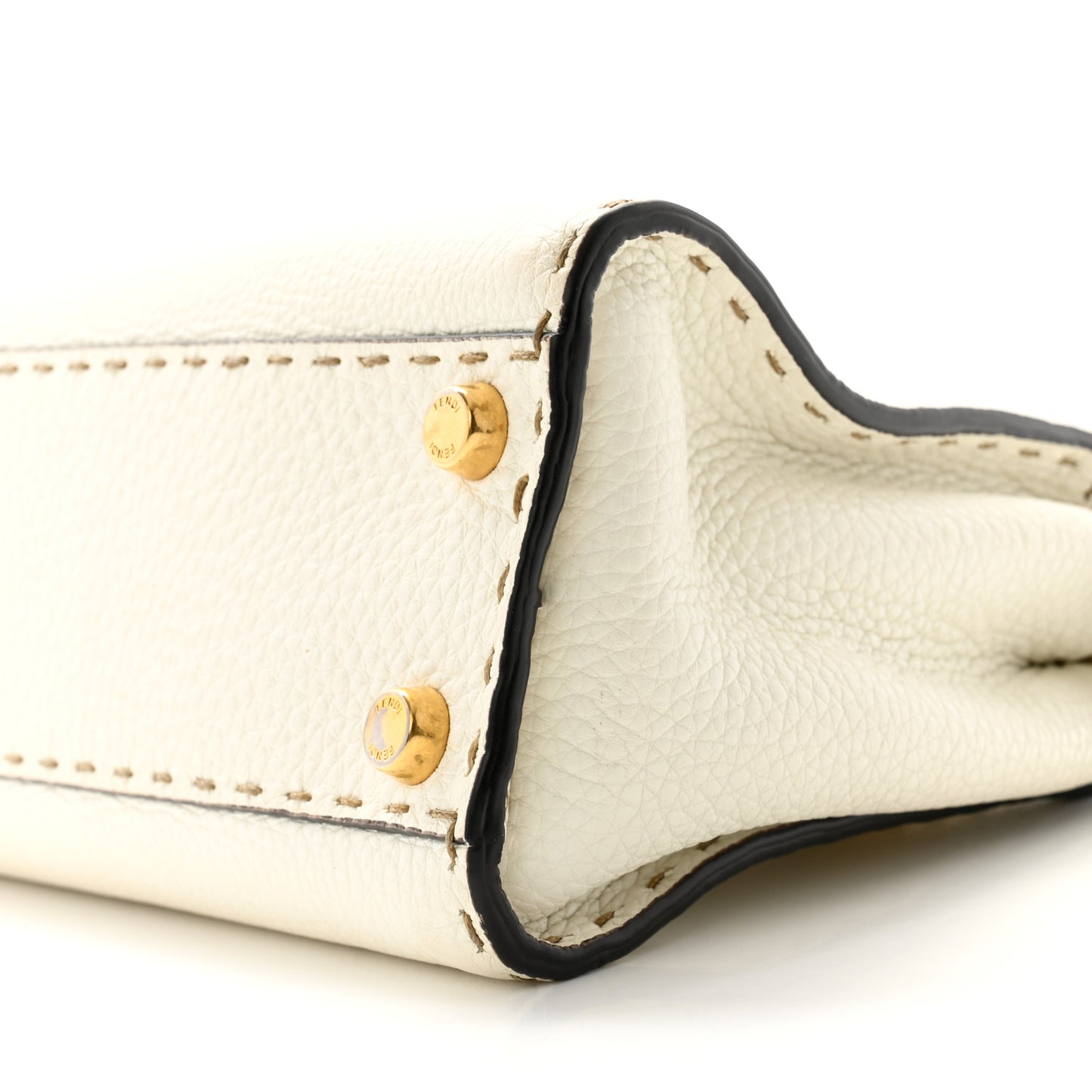Cuoio Romano Selleria Mini Peekaboo Iconic Satchel White