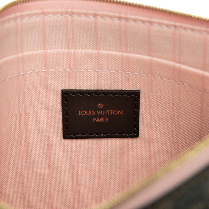 Louis Vuitton Damier Ebene Neverfull MM GM Pochette Rose Ballerine 6 of 7