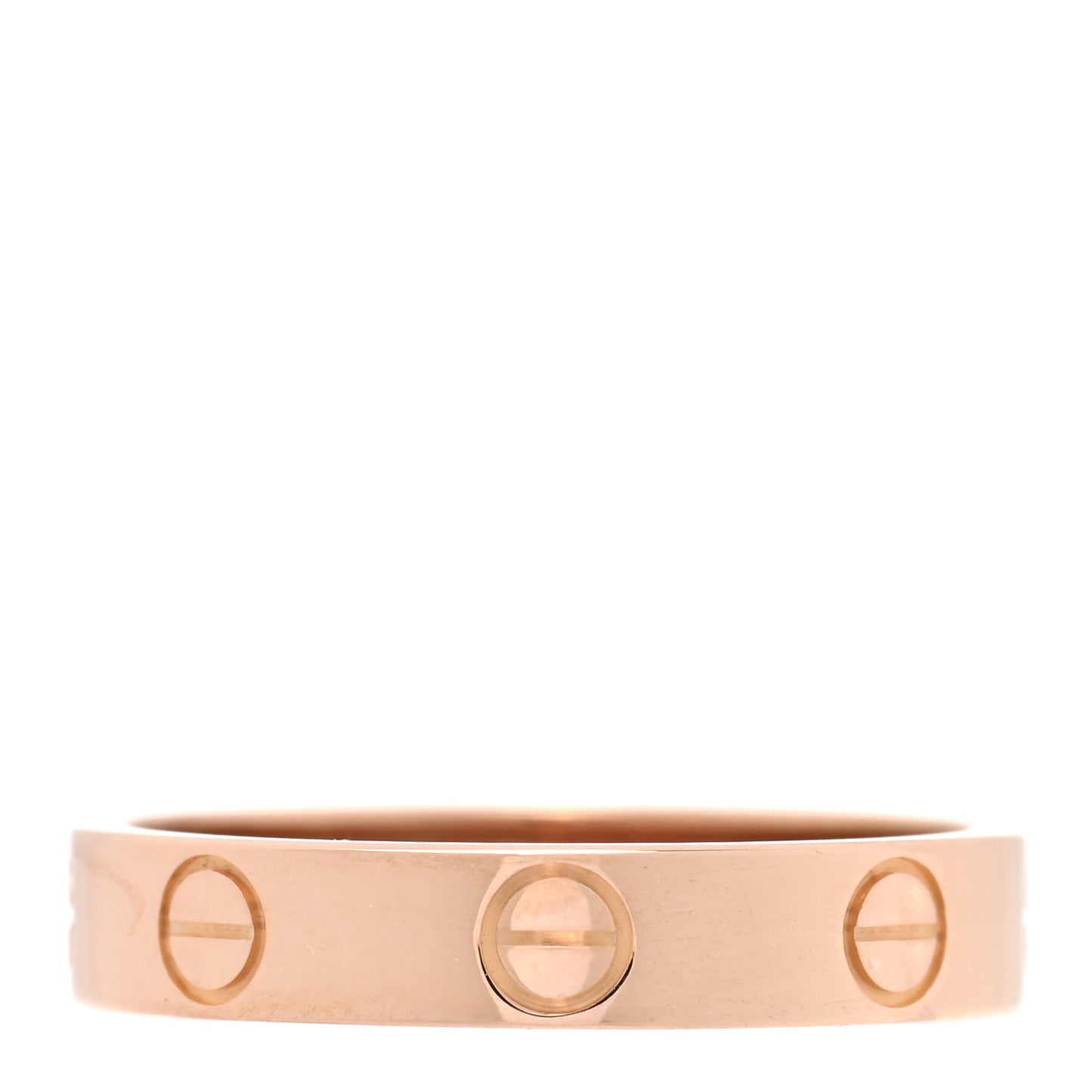 18K Pink Gold 3.5mm LOVE Wedding Band Ring 52 6