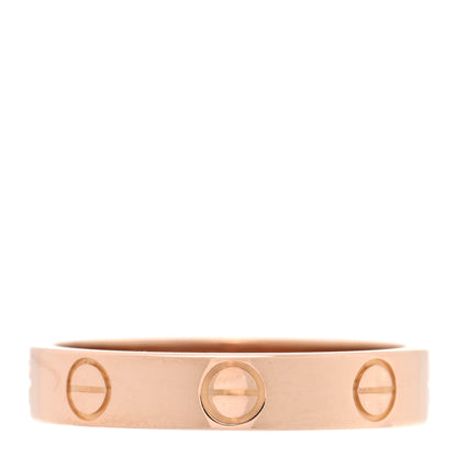Cartier 18K Pink Gold 3.5mm LOVE Wedding Band Ring 52 6 1 of 5