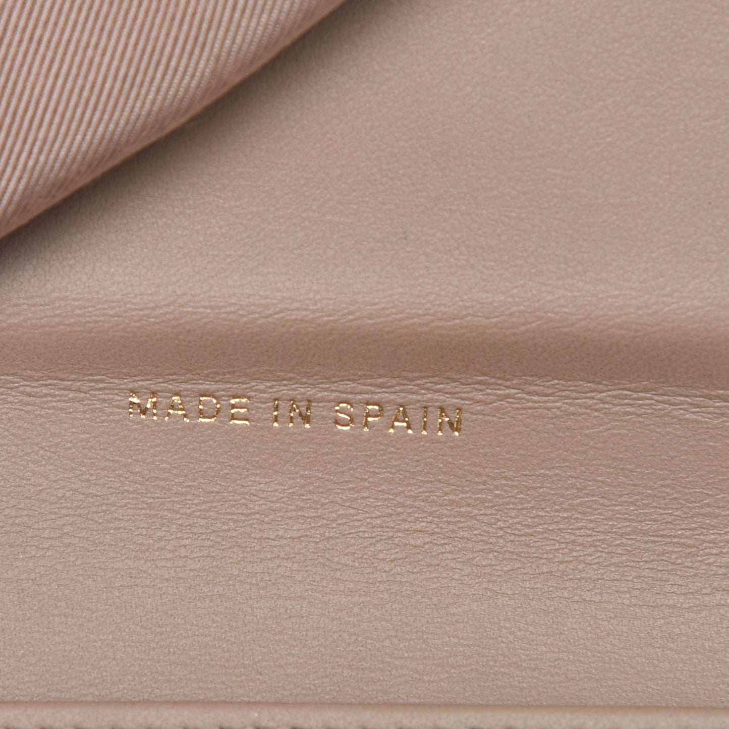 Metallic Aged Calfskin Quilted Small Reissue Wallet Gold