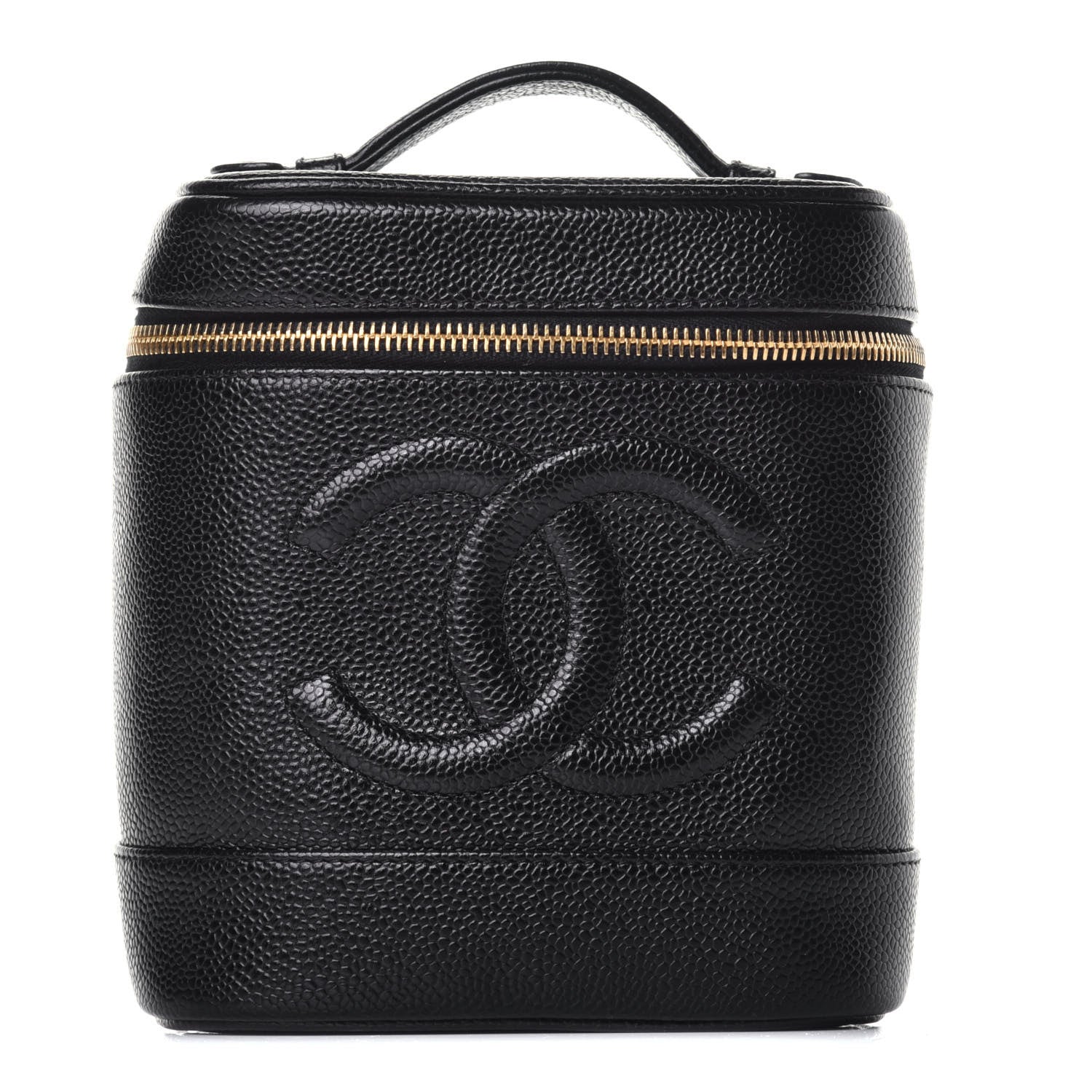 Chanel Caviar Cosmetic Vanity Bag Black 1 of 9