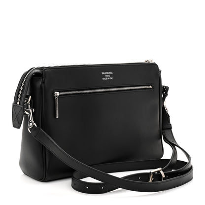 Balenciaga Smooth Calfskin Mens Small Bel Air Messenger Black 3 of 11