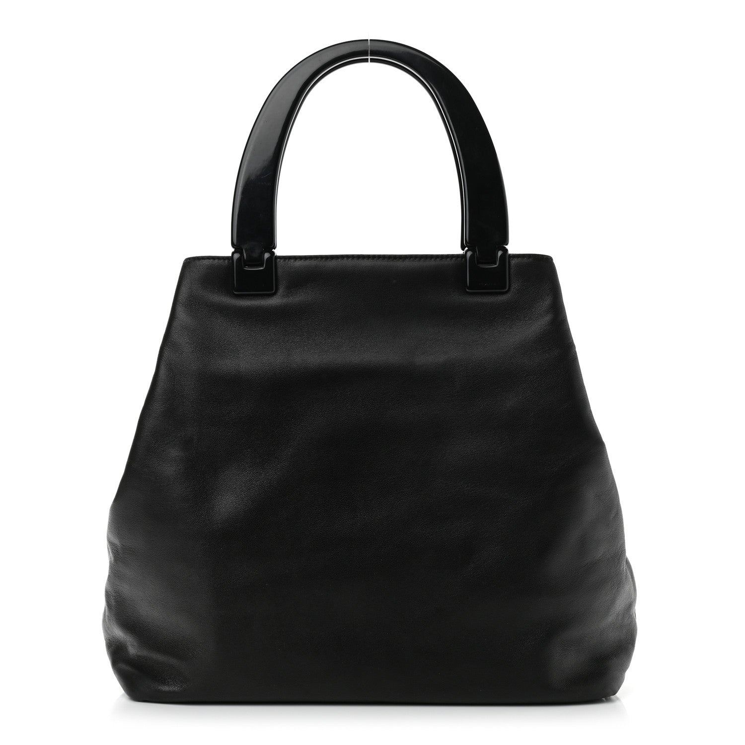 Prada Soft Calfskin Top Handle Tote Black 1 of 13