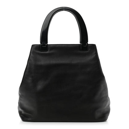 Prada Soft Calfskin Top Handle Tote Black 1 of 13