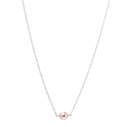 Tiffany Sterling Silver Pink Pearl Elsa Peretti Pearl By The Yard Necklace 1 of 6