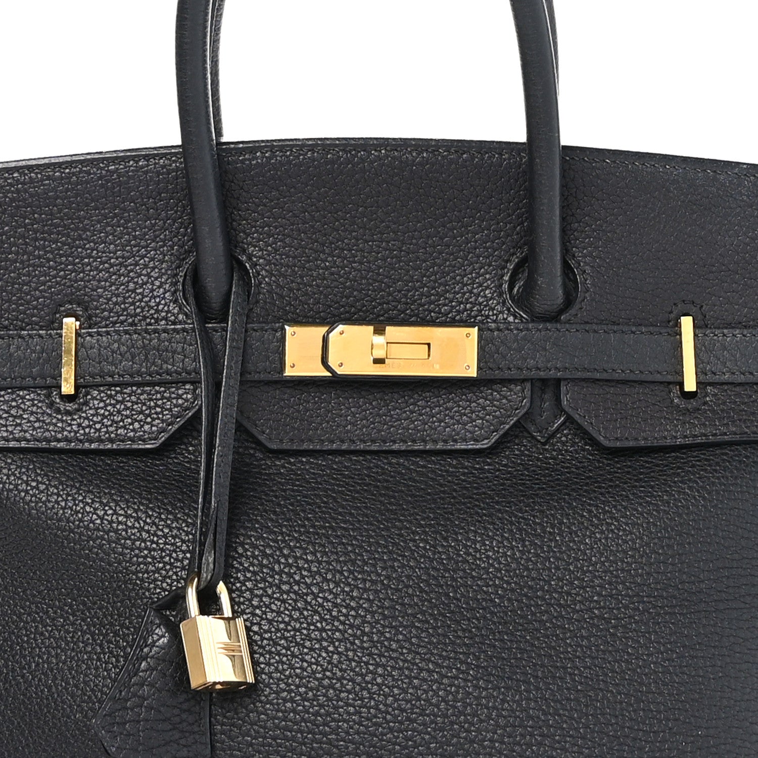 Hermes Taurillon Clemence Birkin 35 Black 8 of 12