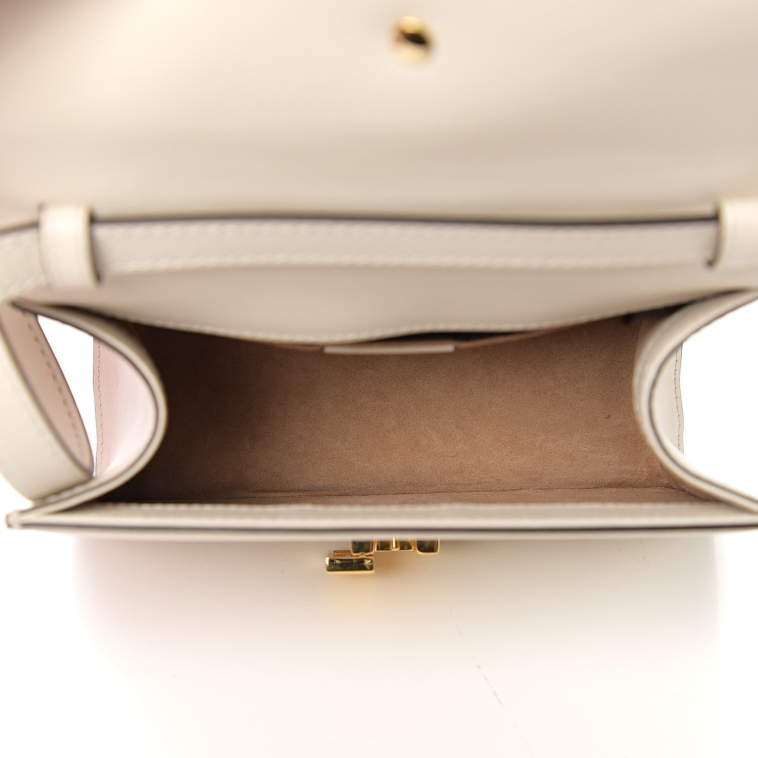 Gucci Calfskin Mini Sylvie Top Handle Bag White 4 of 12