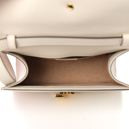 Gucci Calfskin Mini Sylvie Top Handle Bag White 4 of 12