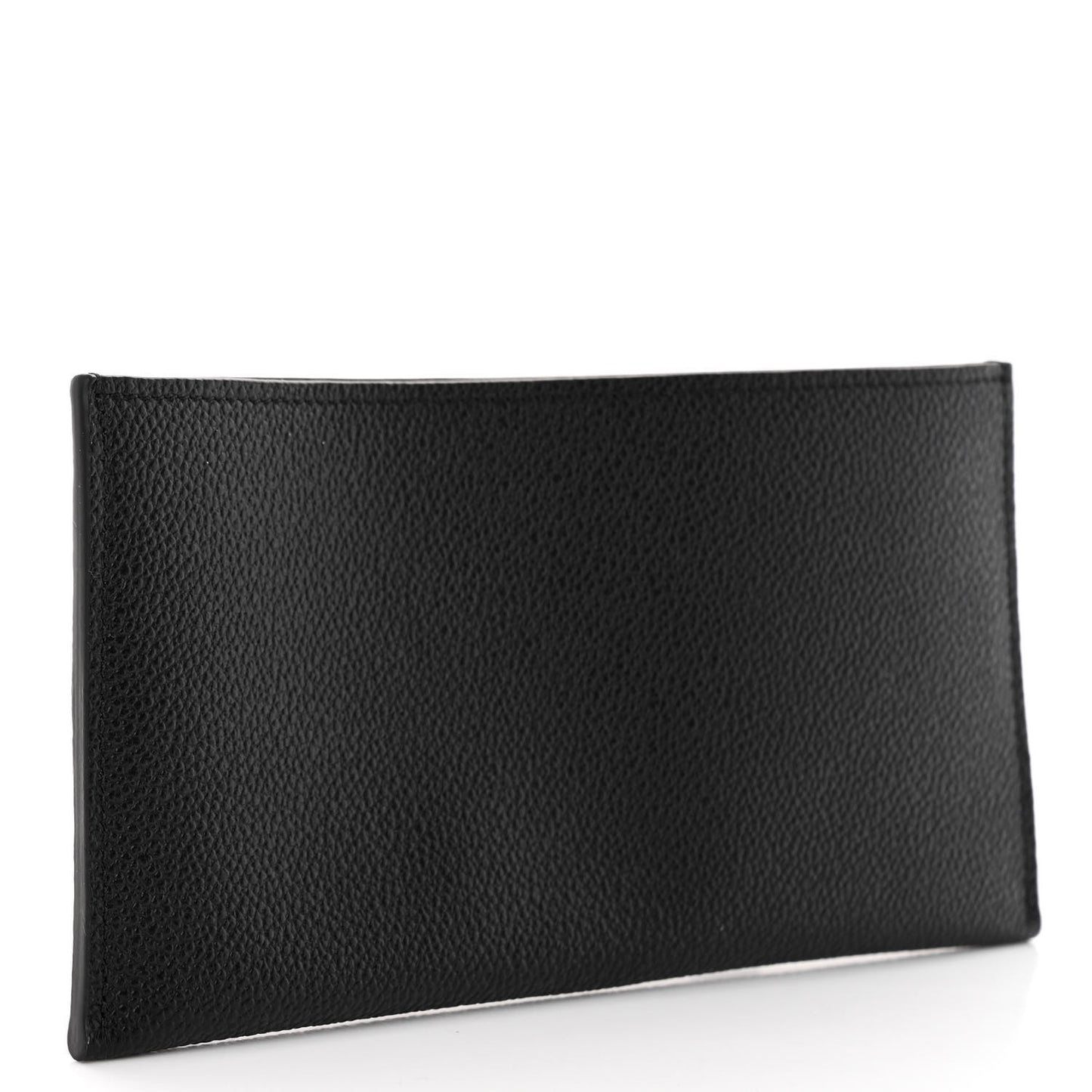 Calfskin Felicie Chain Wallet Card Holder Insert Black