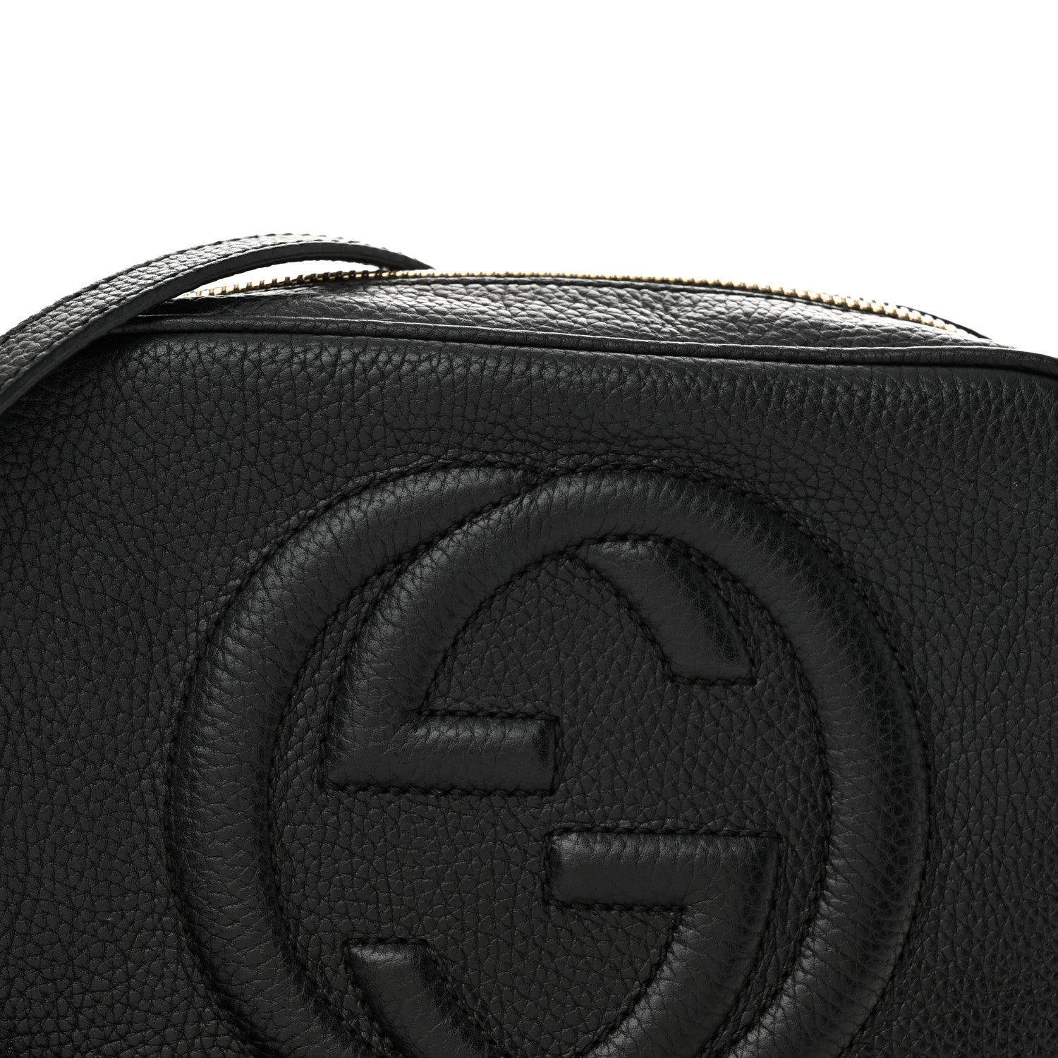 Gucci Pebbled Calfskin Small Soho Disco Bag Black 8 of 14