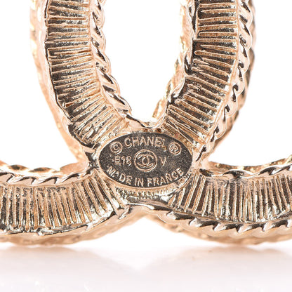 Chanel Pearl CC Brooch Gold 4 of 5