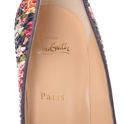Christian Louboutin Tissu Baigneuse Pigalle Follies 100 Pumps 40.5 Multi 6 of 8