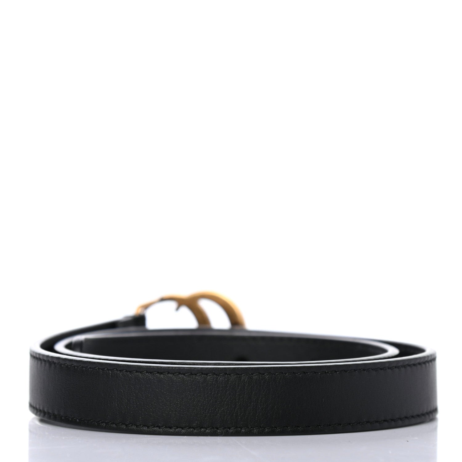 Gucci Calfskin Double G 20mm Belt 70 28 Black 2 of 4