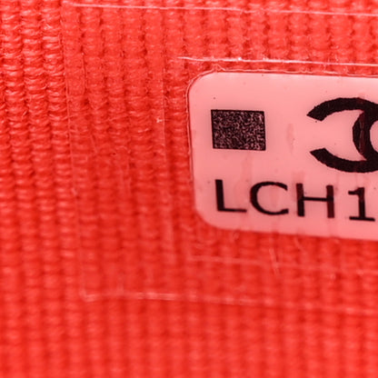 Chanel Lambskin Quilted Flap Card Holder Wallet Coral 8 of 9