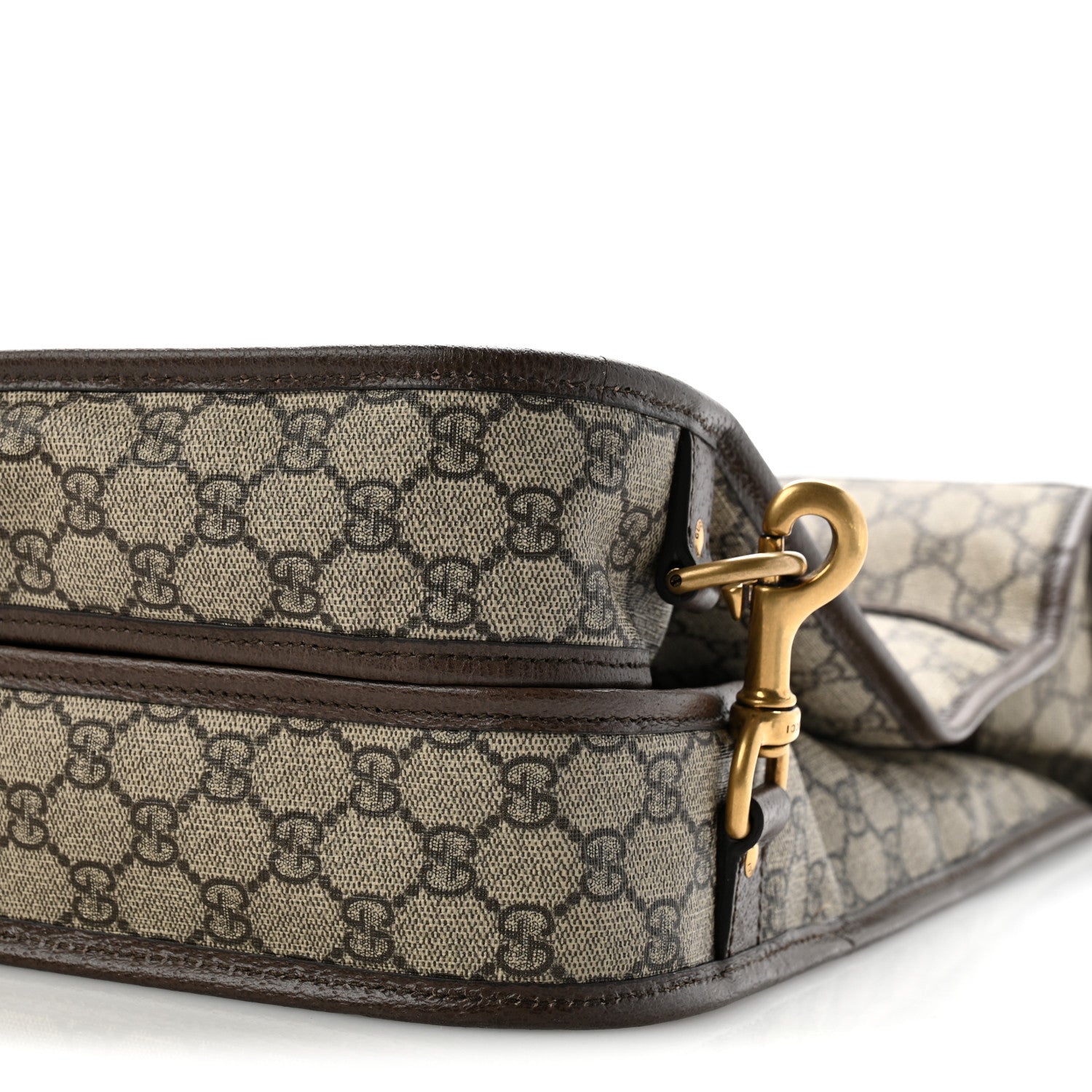 Gucci GG Supreme Monogram Web Savoy Garment Bag Beige Ebony New Acero 8 of 10