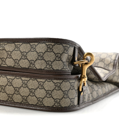 Gucci GG Supreme Monogram Web Savoy Garment Bag Beige Ebony New Acero 8 of 10