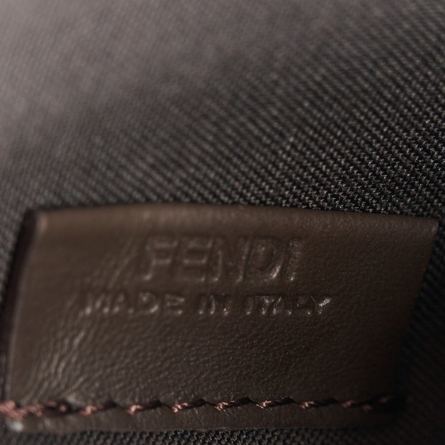 Fendi Fabric Jacquard Vitello Grace FF 1974 Fendigraphy Wallet On Chain Tobacco Moro Ebano 9 of 15