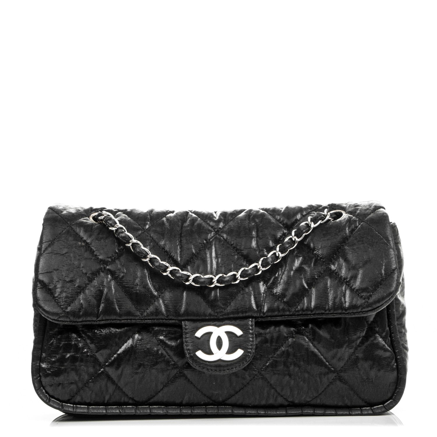 Chanel Coated Canvas Le Marais Flap Black 1 of 6