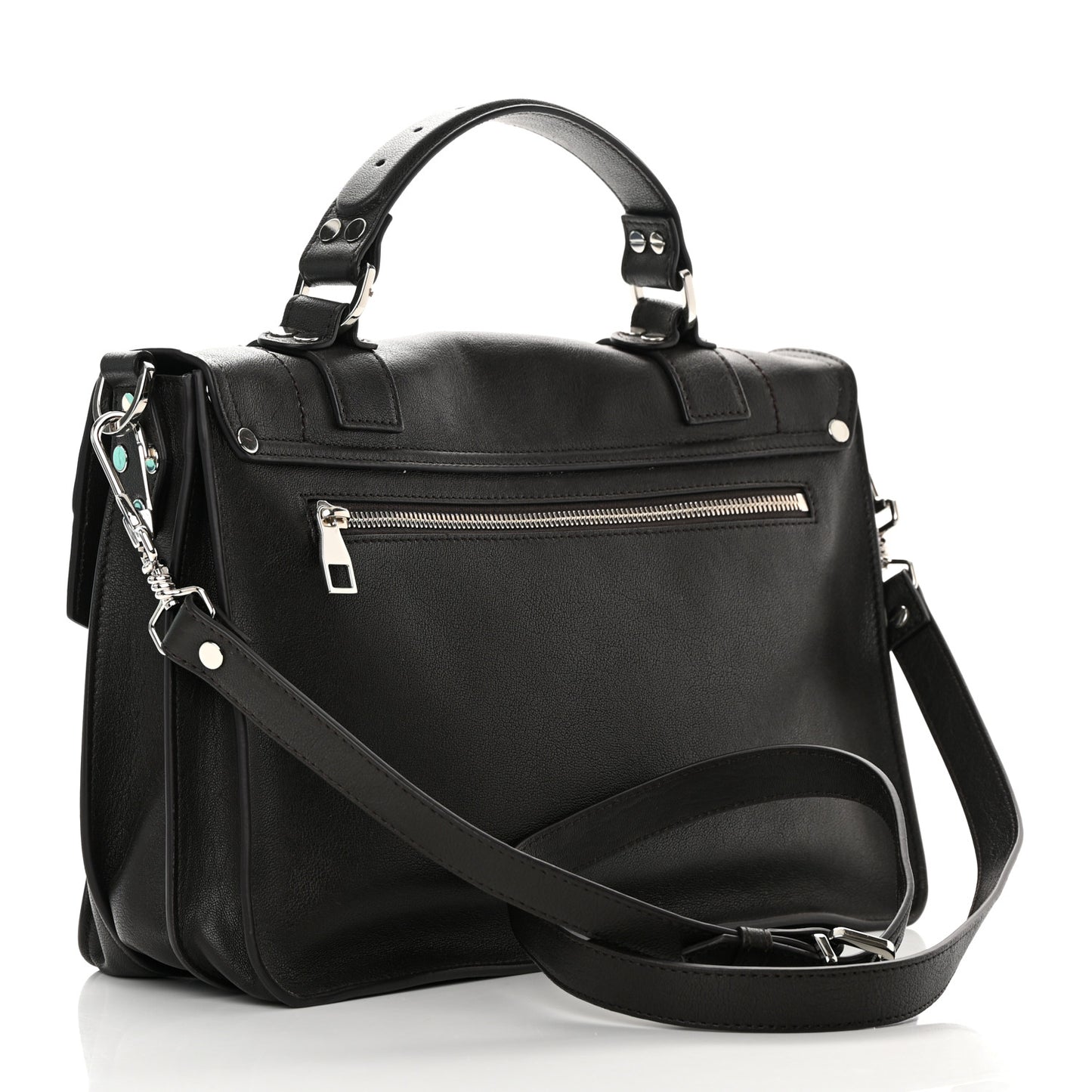 Lambskin Medium PS1 Satchel Dark Espresso