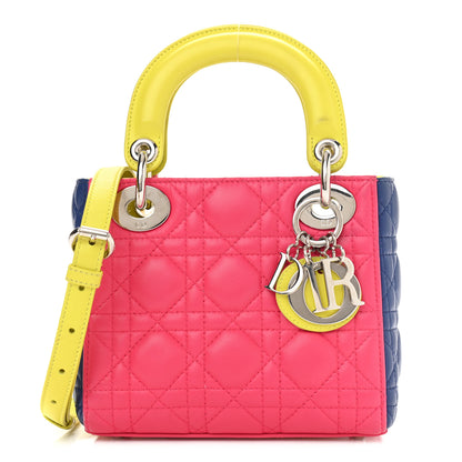 Christian Dior Lambskin Cannage Mini Lady Dior Multicolor 1 of 12
