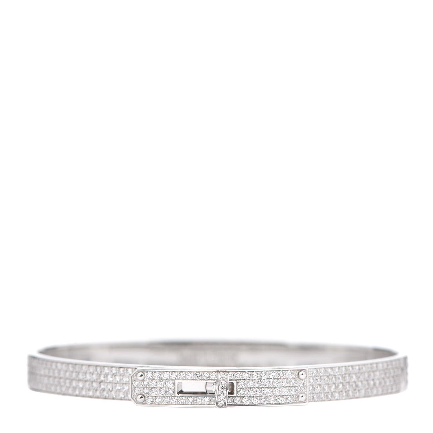 18K White Gold Diamond Kelly Full Pave Bracelet SH
