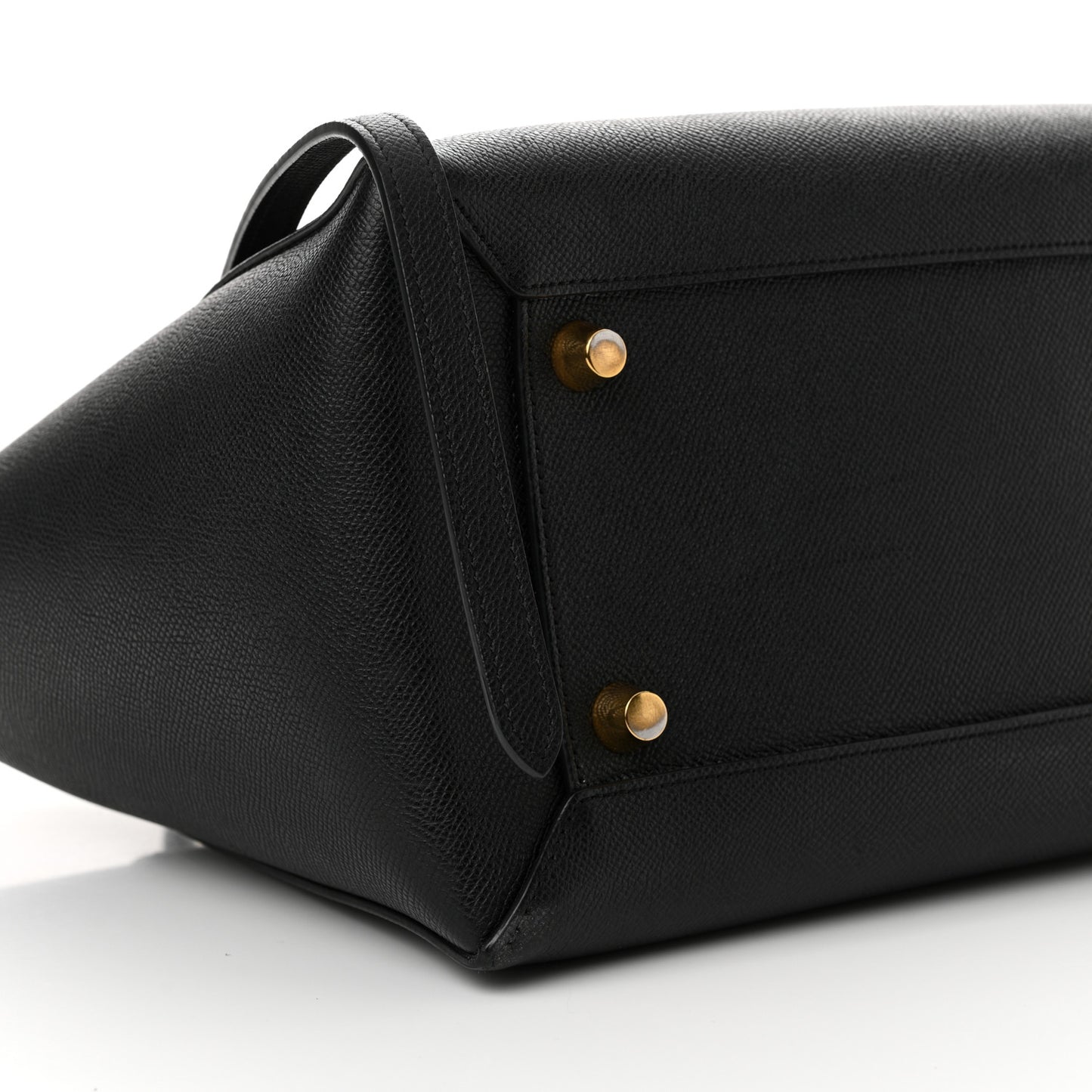 Grained Calfskin Mini Belt Bag Black