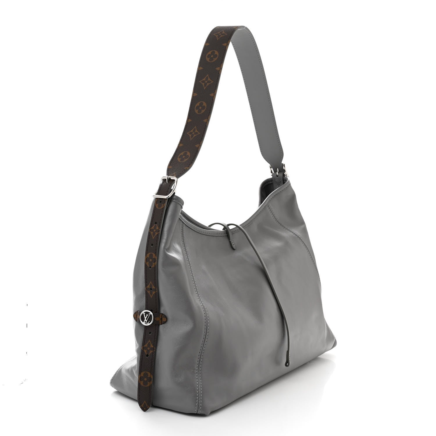 Louis Vuitton Lambskin Carryall MM Trianon Gray 4 of 10